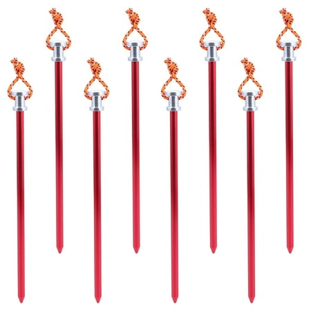 SWETRACE 8Pcs Lightweight Aluminum Alloy Tent Stakes for Camping Accessories