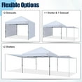 thumbnail image 5 of MASTERCANOPY 10 x 10ft Pop-up Canopy Tent with 2 Detachable Side Shades, White, 5 of 11