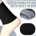 thumbnail image 3 of Tutuviw 2 Pcs Ankle Sleeves Padded Skate Socks Ankle Gel Pads, Ankle Protector for Boots, Moisturizing Skate Ankle Guards, Ankle Cushion for Skating Riding Skates Splints Braces (Black), 3 of 8