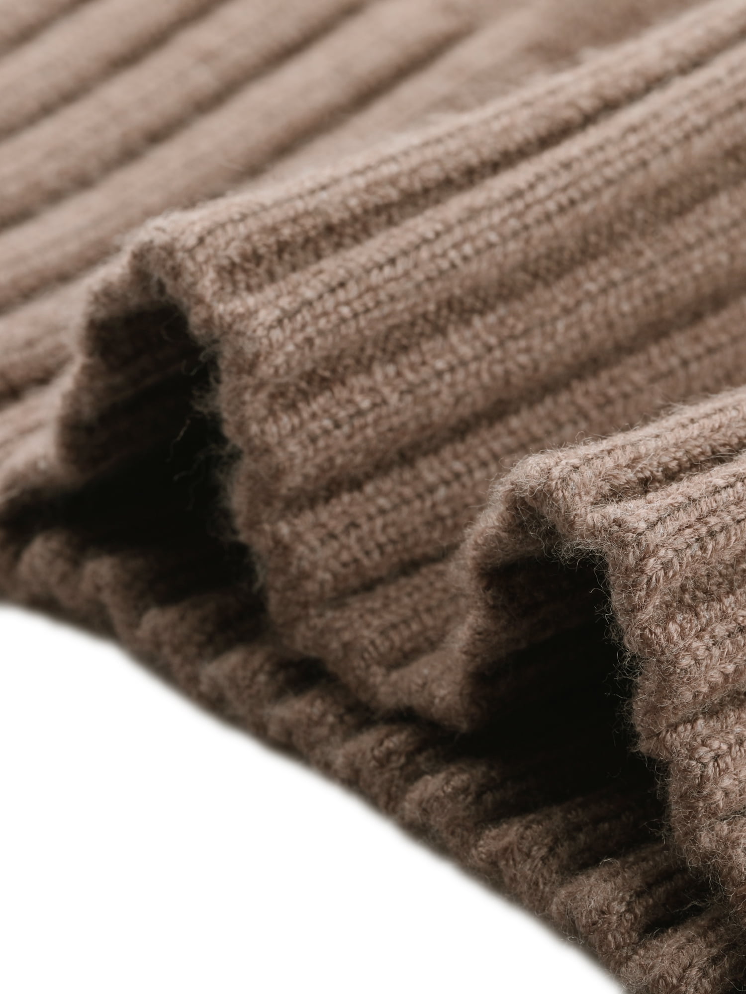 DARING DIVA Crewneck Fall Chunky Cable Knit Pullover Sweater XS Light Brown