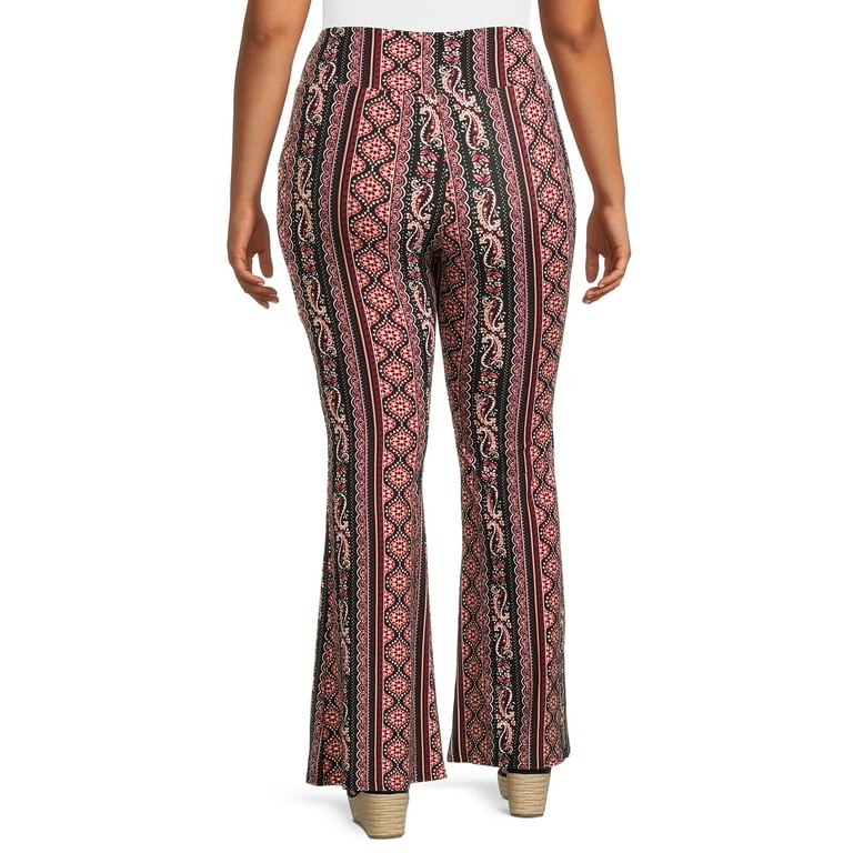 Plus size fit and flare pants discount