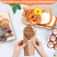thumbnail image 4 of GeeRic Unbleached Waxed Deli Paper Sheets 12 * 12 Inch, 100 Pcs Food Basket Liners for Sandwiches, Burgers, Grease Proof Liners Deli Wrap Wax Paper Sheets, 4 of 8