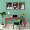 thumbnail image 4 of FCCUYE Large 3 Set of Banksy Canvas Wall Art Graffiti Spray Can Collection Painting Abstract Colorful Bottle Poster Street Pop Artwork for Living Room Office Decor Framed Easy to Hang - 24"x36"x3pcs, 4 of 6