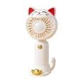 thumbnail image 3 of Cute Lucky Cat Handheld Fan 5.71x2.56 Inches 3 Speed Portable Mini Cooler USB Rechargeable Desktop Fan for Teen Girls Boys Summer Gift, 3 of 7