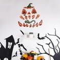 thumbnail image 6 of DIYOO Halloween Pumpkin Face Stickers 17pcs/set Large Decorative Vinyl Decals for Trunk or Garage Door Eyebrow Monster Accessories Fit Windows Archways and Car Decor, 6 of 11