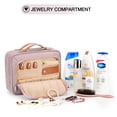 thumbnail image 3 of Neceser de viaje COOSKY con organizador de joyas, color rosa bebé, 3 of 7