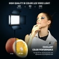 thumbnail image 2 of Neewer 2-Pack 660 LED Light Kit - Bi-Color 3200-5600K, CRI96+, w/75" Stands & Barndoors, Black, 2 of 9