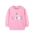 thumbnail image 2 of Cethrio Girls Cotton Sweatshirts, Long Sleeve Crew Neck Pullover Printed Fall Tops Pink Size 5-6 T, 2 of 8
