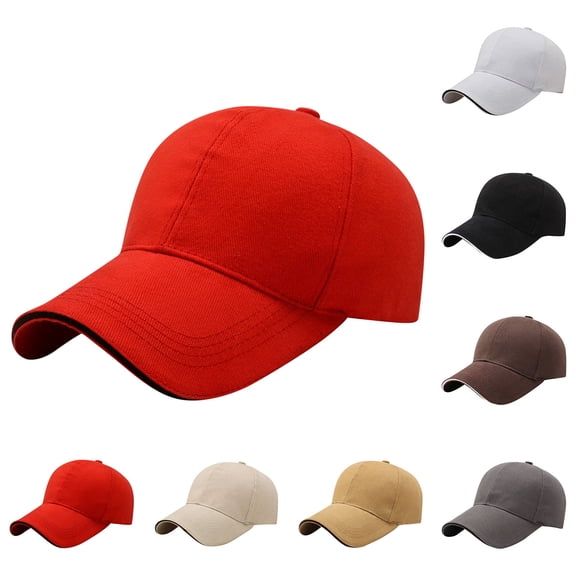 MKKAS Men’s Long Brim Baseball Cap Hat, Adjustable Outdoor Sports Sun Protection Hat for Fishing and Hiking, White, Baseball Cap Hat, Long Brim
