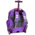 thumbnail image 3 of J World Girls Character Kids 16" Rolling Backpack for School and Travel, Aroma, 3 of 6