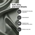 thumbnail image 3 of BNM 300 TC Rayon From Bamboo Sheet Set, Split King, Grey, 3 of 6