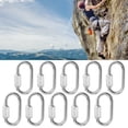 thumbnail image 1 of ESTINK M3.5 Robuste Verrouillage Clips en Acier Inoxydable Boucles de Sécurité de Charge Durable, Clip Mousqueton en Acier Inoxydable, Clip Mousqueton, 1 of 8