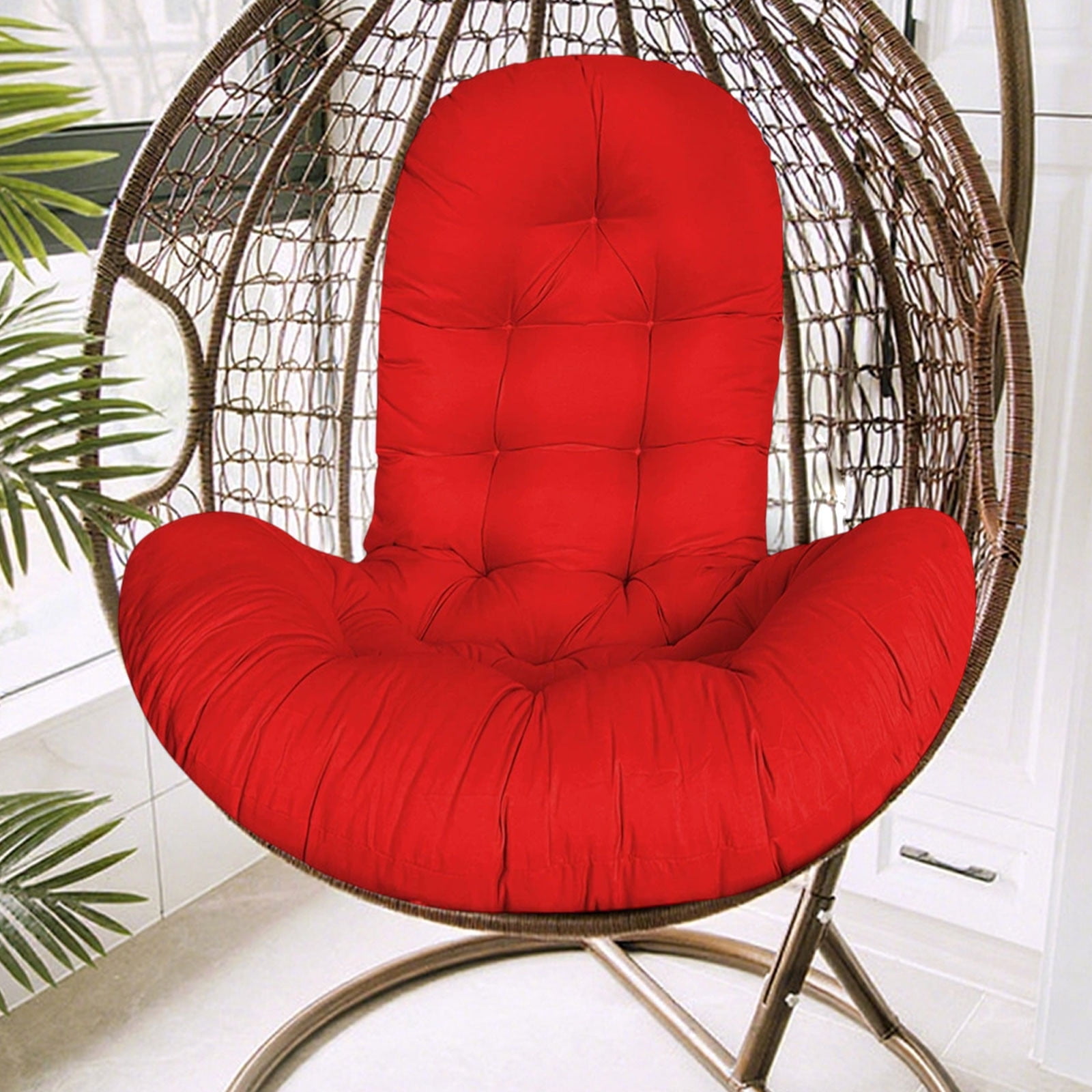 ChicYu Single Swing Chair Cushion Home Hanging Chair Pad Indoor Outdoor Cradles Chair Cushion Comfortable Pad for Hanging Swings and Cradles Chairs