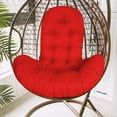 thumbnail image 4 of Leodye Basket Cushion Thickened Replacement Set of 1, Chair Cushion Waterproof Basket Chairs Cushion U-Shaped Cushions for Hanging Chairs Swing, 4 of 8