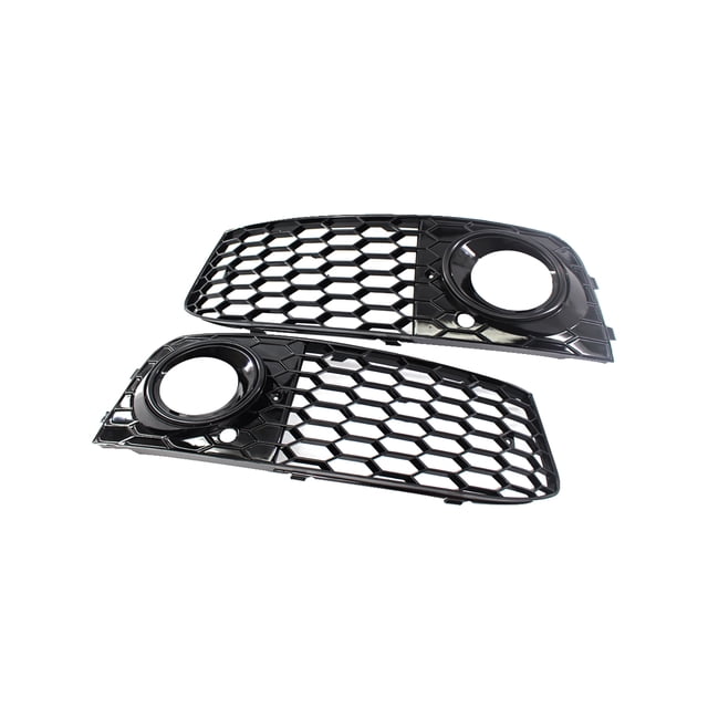 Un Par De Rejilla De Ventilación De Cubierta De Luz Antiniebla De Coche De Parachoques Delantero Chapado En Estilo De Malla Adecuado Para Audi A4 B8 2009-2011 Speravity VI009199-02