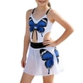 thumbnail image 3 of Piuwrlz Kids Girls Swimsuit 8 Years Girl Swimwear Beach Swimming Suit Blue Size 8 Years, 3 of 10