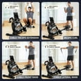 thumbnail image 2 of pooboo H016 14 Level Adjustable Magnetic Resistance Rowing Machine, 2 of 9