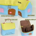 thumbnail image 5 of Cute House-Shaped Makeup Bag – Travel Cosmetic Organizer with Handle, Large Capacity, Portable & Stylish Design for Women Yellow roof, 5 of 6