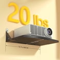 thumbnail image 6 of Mini Projector Shelf for Wall Mount, Projector Wall Mount Floating Shelf, Black Projector Stand, Projector Rack Holder, Modem Cable Shelf by Wood with Cable Ties, 6 of 7