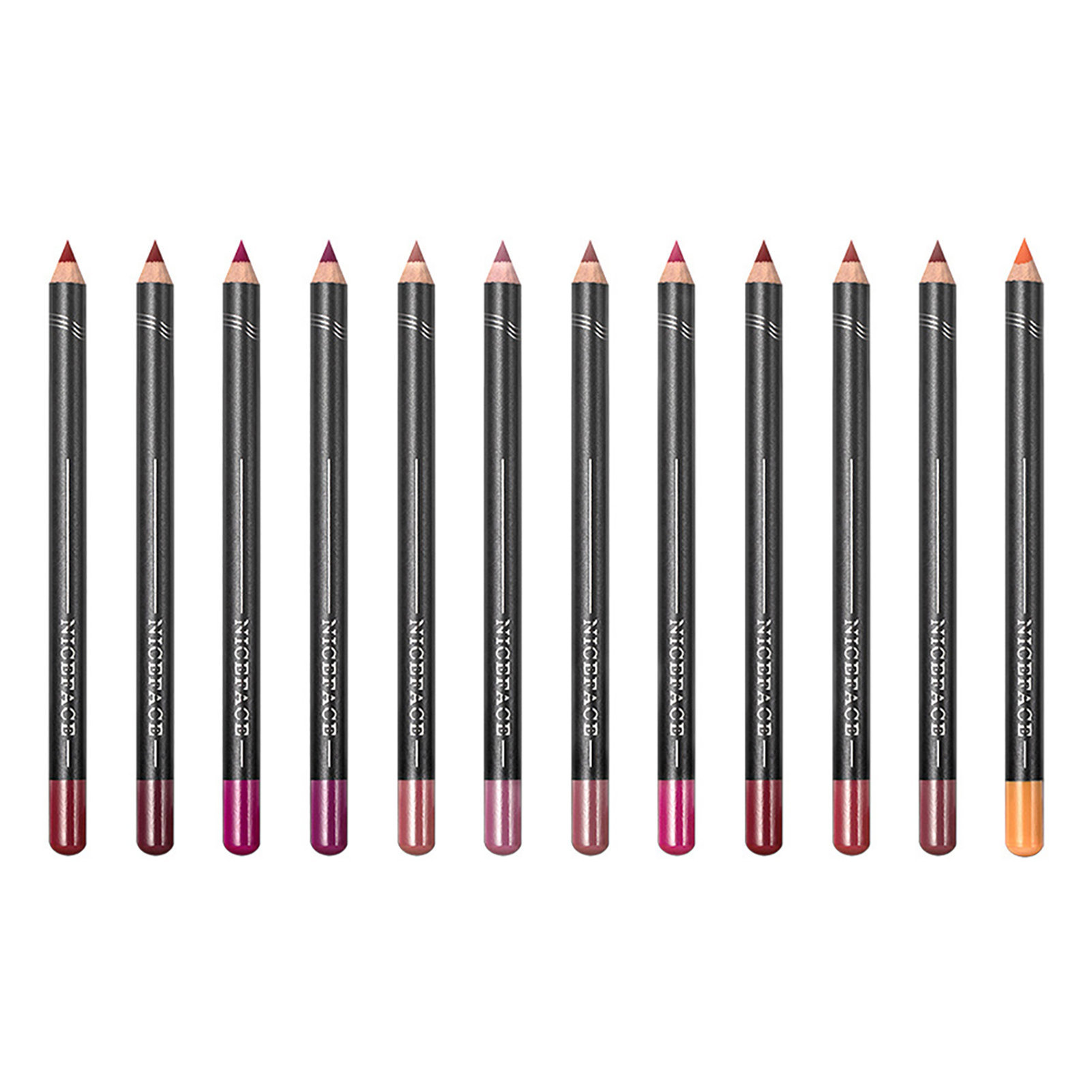 huoge 12 Colors Lip Liners Pencil Set Long Lasting Matte Lipliners Set