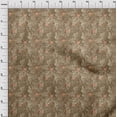 thumbnail image 4 of oneOone Silk Tabby Brown Fabric Floral Craft Projects Decor Fabric Printed By The Yard 42 Inch Wide, 4 of 4