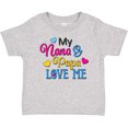 thumbnail image 3 of Inktastic My Nana and Papa Love Me with Hearts Boys or Girls Baby T-Shirt, 3 of 5