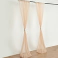 thumbnail image 5 of BalsaCircle 10 feet x 10 feet Sheer Voile Backdrop Drapes Curtains 2 Panels 5x10 feet Wedding Party Nude, 5 of 7