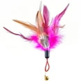 thumbnail image 4 of 2PCS Cat Teaser Replacement Funny Fake Feather Cat Training Toy Cat Play Toy, 4 of 10