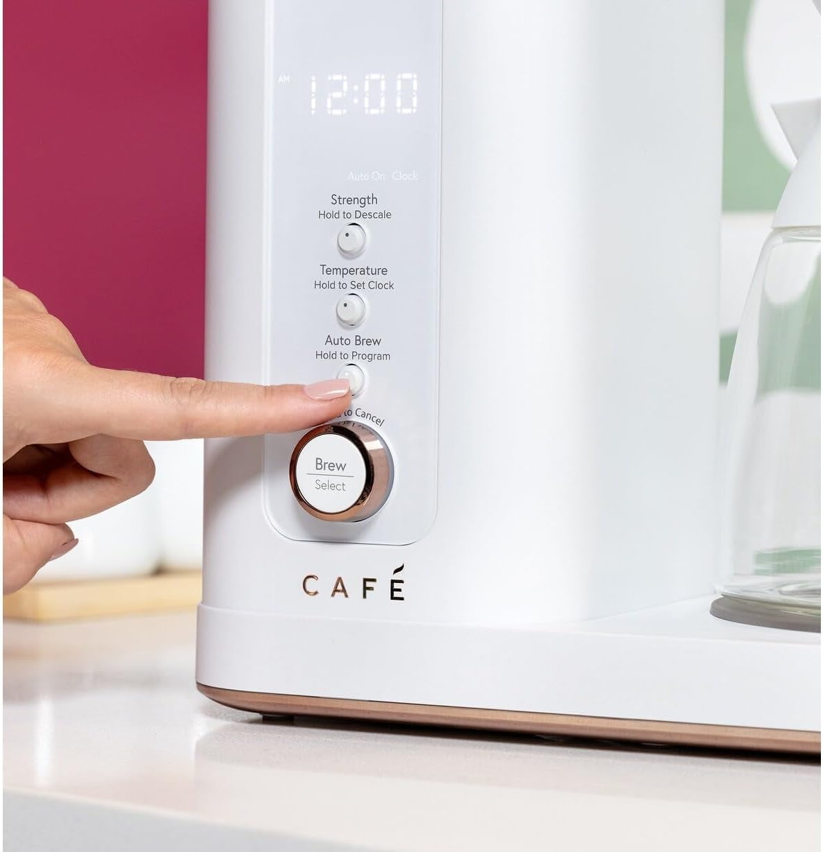 Cafe Specialty Drip Coffee Maker , 10-Cup Glass Carafe , WiFi Enabled Voice-to-Brew Technology , Smart Home Kitchen Essentials , SCA Certified, Barista-Quality Brew , Matte White