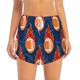 thumbnail image 2 of Balery American Football and Fire Flames Pantalones cortos deportivos para mujer con forro y dos bolsillos, elásticos, para entrenamiento, gimnasio, yoga-Large, 2 of 7