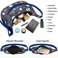 thumbnail image 5 of Sac Bandoulière Baseball Soccer Léger Nylon Sangle Réglable Sports Basketball Soccer Imprimé Cadeaux Femmes Ado Petit Sac à Main pour Femmes Voyage Extérieur, 5 of 5