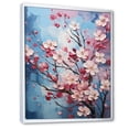 thumbnail image 2 of Designart "Dogwood Blossoms In Blue And Pink I" Dogwood Floater Framed Wall Art Prints, 2 of 5
