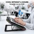 thumbnail image 4 of Gopgoy Laptop Cooling Pad for Laptops, Laptop Cooler with 10 Quiet Cooling Fans for 12''-17.3'' Laptops, RGB, 6-Level Wind Speed, LCD Display, Height Adjustable Laptop Cooling Stand, Black, 4 of 8