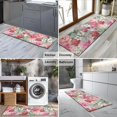 thumbnail image 2 of Pioneer Flower Floral Print Pattern Kitchen Rug Mat,Kitchen Runner Rugs Non Skid Washable,Decorative Kitchen Floor Mats for Kitchen,Sink,Laundry,17"X47", 2 of 5