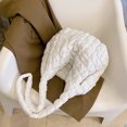 thumbnail image 1 of Bolso de hombro compuesto bordado acolchado duradero para mujer ocio diario (blanco), 1 of 8