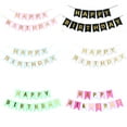 thumbnail image 4 of Advancent Feliz Cumpleaños Fiesta De Cumpleaños Decoración Guirnalda Colgante Tirador Banderín - Verde Kits de decoración para fiestas, 4 of 6