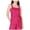 Pink, variant on LUCY PARIS Womens Pink Sleeveless Square Neck Tank Top L