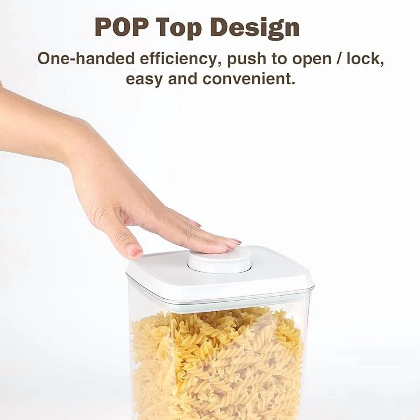 ANKOU 3-Piece 1.2Qt Airtight, BPA-Free Plastic Food Storage Containers for Kitchen and Pantry