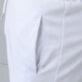 thumbnail image 6 of PMVFHDE Men's Casual Street Shorts Solid Color With Tie And Pocket For Fitness And Outdoor Activities Running Shorts For Men White，XL, 6 of 6