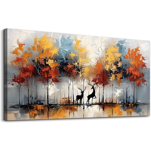 Pintura decorativa de marco para dormitorio interior, obra abstracta en forma de árbol como decoración mural, cuadro decorativo para oficina, pintura decorativa para el hogar