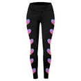 thumbnail image 5 of Valentines Leggings Women High Waisted Love Heart Graphic Stretchy Workout Tight Pants Trendy Soft Comfy Slim Leg Sports Running Yoga Pants, 5 of 5
