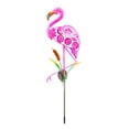 thumbnail image 2 of Luces solares de jardín con flamencos, estaca de flamenco de Metal, decoraciones artísticas para exteriores, decoración impermeable, jardín, , p, 2 of 8