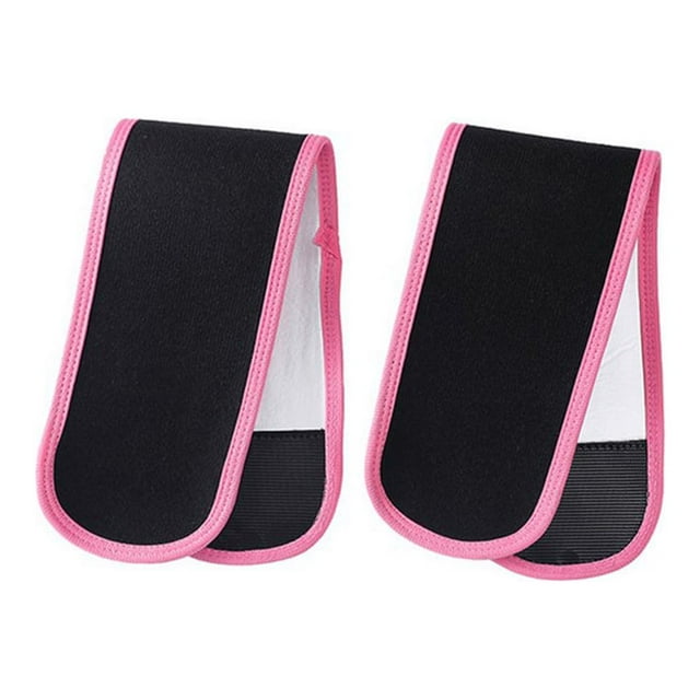 kurtrusly 1 Pair Women Arm Compression Sleeve Portable Rubber Lining Fast Sweating Reusable Washable Basketball Yoga Protector Wraps Pink