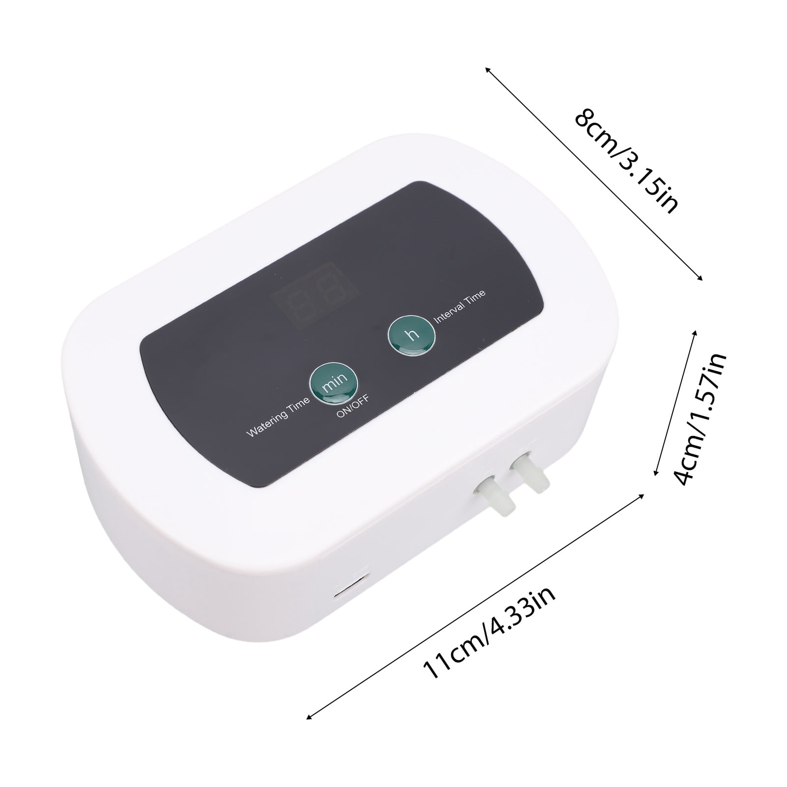BIMZUC Smart Automatic Watering System Plant Waterer for 10 Potted Plants 400ml/min IP65 Drip Irrigation Kit with LED Display Programmable Timer BSV-IC201