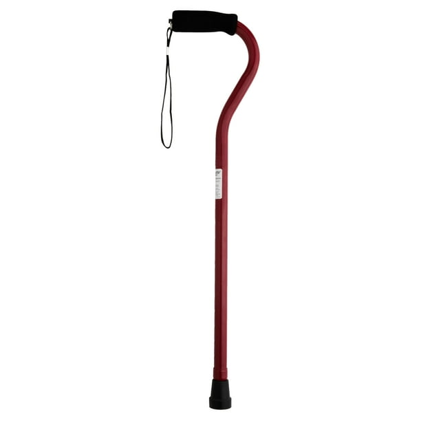 Equate Mobility Offset Handle Cane, Red - Walmart.com