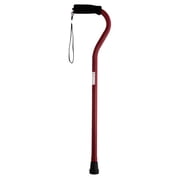 Equate Mobility Offset Handle Cane, Red