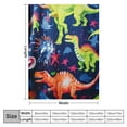 thumbnail image 4 of MDO Dinosaur Gifts Toys for Boys Girls - Glow in The Dark Dino Blanket Best Christmas Birthday Valentine's Day Easter Presents for Kids Age 1 2 3 4 5 6 7 8 9 10 Year Old Child Teen Soft Throw 50"x60", 4 of 6