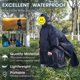 thumbnail image 2 of Waterproof Rain Poncho Lightweight Reusable Hiking Hooded Coat Jacket Unisex, 2 of 5