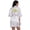 White, variant on LYMAYTER Women's Fashion Bathrobe Short Satin Kimono Gold Glitter Birthday Wedding Party Robe