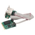 thumbnail image 1 of Gigabit Ethernet  Adapter, RJ45 Port Auto Correction 1000Mbps M.2  Card  for Desktops, 1 of 7